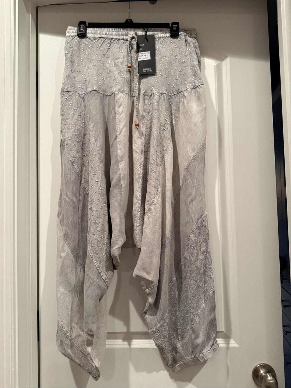 Young Threads Boho Harem Pants— Light Gray